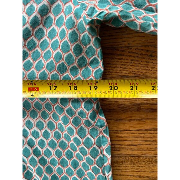 Roberta Roller Rabbit Blue & White Pattern Tunic Blouse Shirt Women’s Sz Medium - Picture 8 of 9